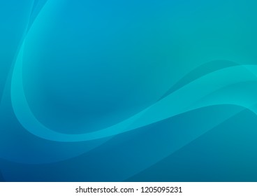 Light BLUE vector background with lava shapes. A sample with blurred bubble shapes. New composition for your brand book.