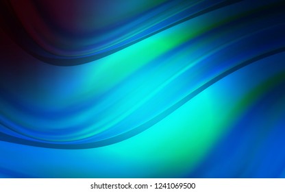 Light BLUE vector background with lava shapes. Colorful abstract illustration with gradient lines. Marble style for your business design.