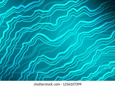 Light BLUE vector background with lava shapes. An elegant bright illustration with gradient. Brand new design for your ads, poster, banner.