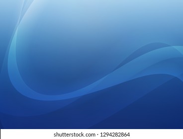 Light BLUE vector background with lava shapes. A vague circumflex abstract illustration with gradient. A new texture for your  ad, booklets, leaflets.