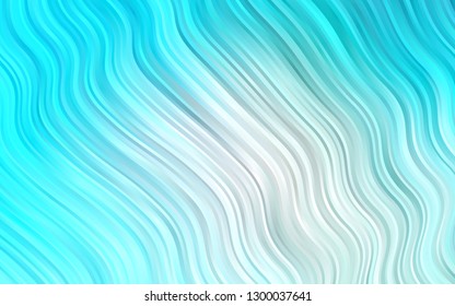 Light BLUE vector background with lava shapes. Colorful abstract illustration with gradient lines. New composition for your brand book.