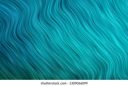 Light BLUE vector background with lava shapes. Shining illustration, which consist of blurred lines, circles. Textured wave pattern for backgrounds.