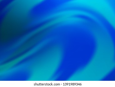 Light BLUE vector background with lava shapes. Colorful illustration in abstract marble style with gradient. The best blurred design for your business.