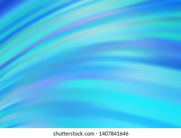 Light BLUE vector background with lava shapes. Colorful illustration in abstract marble style with gradient. The best blurred design for your business.