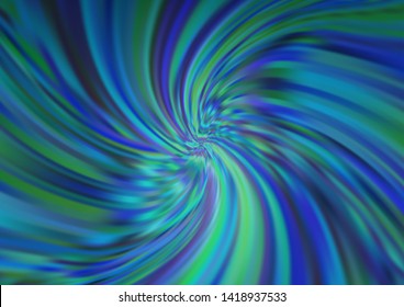 Light BLUE vector background with lava shapes. Modern gradient abstract illustration with bandy lines. The template for cell phone backgrounds.