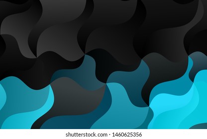 Light BLUE vector background with lava shapes. Shining crooked illustration in marble style. A completely new marble design for your business.