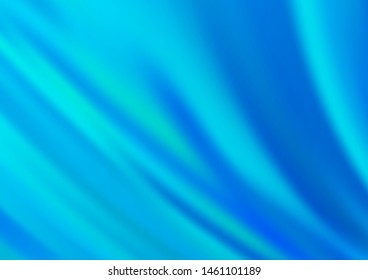 Light BLUE vector background with lava shapes. Shining illustration, which consist of blurred lines, circles. A completely new template for your business design.