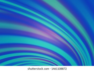 Light BLUE vector background with lava shapes. Glitter abstract illustration with wry lines. The best blurred design for your business.