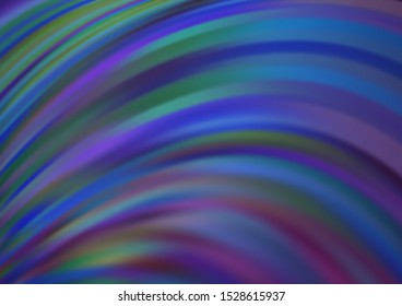 Light BLUE vector background with lava shapes. Glitter abstract illustration with wry lines. New composition for your brand book.