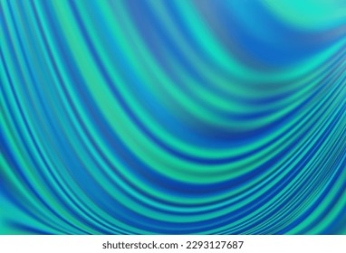 Light BLUE vector background with lava shapes. A vague circumflex abstract illustration with gradient. A completely new template for your business design.
