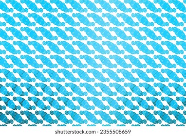 Light BLUE vector background with lava shapes. A sample with blurred bubble shapes. A new texture for your  ad, booklets, leaflets.