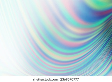 Fondo vectorial AZUL claro con formas lava. Una ilustración de color completamente nueva al estilo de mármol. Patrón de ondas texturadas para los fondos.