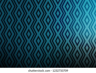 Light BLUE vector background with lines, rhombuses. Glitter abstract illustration with colorful lines, rhombuses. Smart design for your business advert.