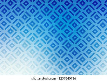 Light BLUE vector background with lines, rhombuses. Glitter abstract illustration with colorful lines, rhombuses. Smart design for your business advert.