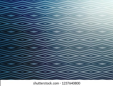 Light BLUE vector background with lines, rhombuses. Colorful decorative design in simple style with lines, rhombuses. Best design for your ad, poster, banner.