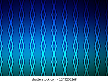 Light BLUE vector background with lines, rhombuses. Colorful decorative design in simple style with lines, rhombuses. Best design for your ad, poster, banner.