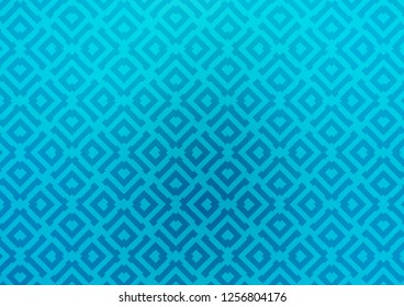 Light BLUE vector background with lines, rhombuses. Colorful lines, squares on abstract background with gradient. Best design for your ad, poster, banner.