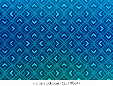 Light BLUE vector background with lines, rhombuses. Modern geometric abstract illustration with lines, squares. Backdrop for TV commercials.