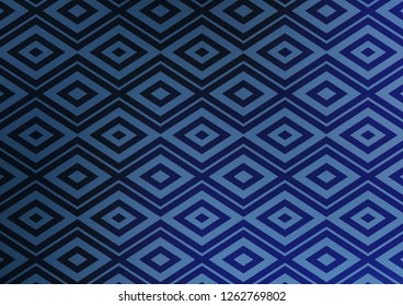 Light BLUE vector background with lines, rhombuses. Modern geometric abstract illustration with lines, squares. Pattern for ads, posters, banners.