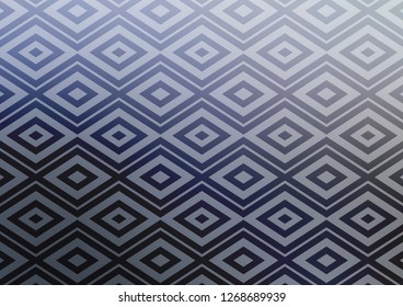 Light BLUE vector background with lines, rhombuses. Shining colorful illustration with lines, rectangles. Best design for your ad, poster, banner.