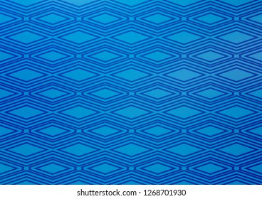 Light BLUE vector background with lines, rhombuses. Modern geometric abstract illustration with lines, squares. Pattern for business booklets, leaflets.
