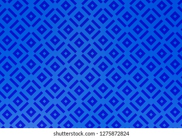 Light BLUE vector background with lines, rhombuses. Colorful decorative design in simple style with lines, rhombuses. Best design for your ad, poster, banner.
