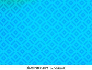 Light BLUE vector background with lines, rhombuses. Glitter abstract illustration with colorful lines, rhombuses. Pattern for ads, posters, banners.