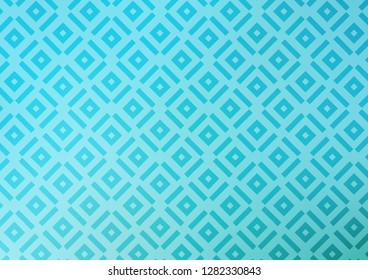 Light BLUE vector background with lines, rhombuses. Colorful illustration with lines, cubes on abstract template. Best design for your ad, poster, banner.