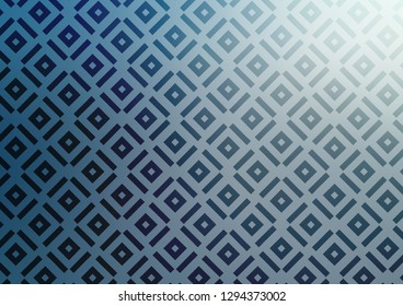 Light BLUE vector background with lines, rhombuses. Colorful illustration with lines, cubes on abstract template. Pattern for websites, landing pages.
