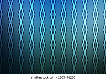 Light BLUE vector background with lines, rhombuses. Colorful decorative design in simple style with lines, rhombuses. Smart design for your business advert.
