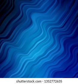 Light BLUE vector background with lines. Colorful illustration in circular style with lines. Design for your business promotion.