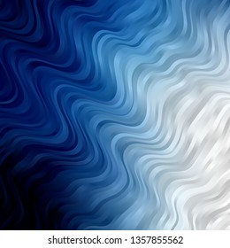 Light BLUE vector background with lines. Brand new colorful illustration with bent lines. Pattern for websites, landing pages.