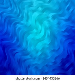 Light BLUE vector background with lines. Brand new colorful illustration with bent lines. Template for your UI design.