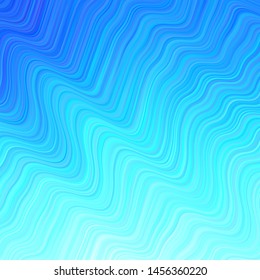 Light BLUE vector background with lines. Colorful illustration in abstract style with gradient. Elegant pattern for a brand book.