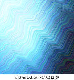 Light BLUE vector background with lines. A completely new colorful illustration in simple style. Elegant pattern for a brand book.