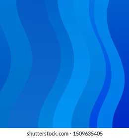 Light BLUE vector background with lines. Gradient illustration in simple style with bows. Best design for your ad, poster, banner.