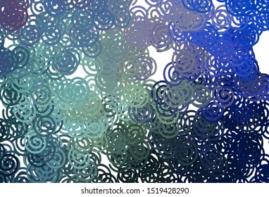 Light BLUE vector background with lines. A completely new colorful illustration in simple style. Colorful wave pattern for your design.