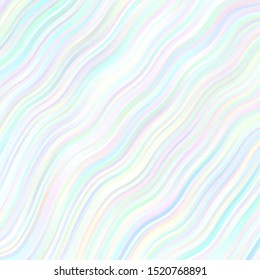 Light BLUE vector background with lines. Colorful abstract illustration with gradient curves. Pattern for commercials, ads.