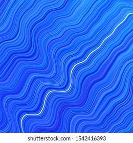 Light BLUE vector background with lines. Gradient illustration in simple style with bows. Pattern for ads, commercials.