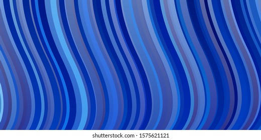 Light BLUE vector background with lines. Illustration in abstract style with gradient curved.  Template for cellphones.