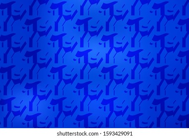 Light BLUE vector background with lines. Colorful illustration in simple style with gradient. Colorful wave pattern for your design.