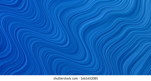 Light BLUE vector background with lines. Bright sample with colorful bent lines, shapes. Template for your UI design.