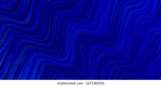 Light BLUE vector background with lines. Colorful illustration in circular style with lines. Design for your business promotion.