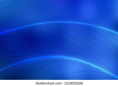 Light BLUE vector background with lines. A sample with colorful lines, shapes. Brand new design for your ad.