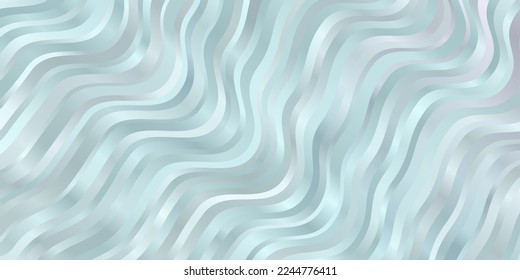 Light BLUE vector background with lines. Illustration in abstract style with gradient curved.  Best design for your posters, banners.