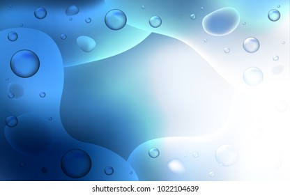 Light BLUE vector background with liquid shapes. Modern gradient abstract illustration with bandy lines. Memphis style for your business design.