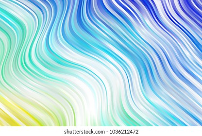 Light BLUE vector background with liquid shapes. A sample with blurred bubble shapes. A new texture for your  ad, booklets, leaflets.