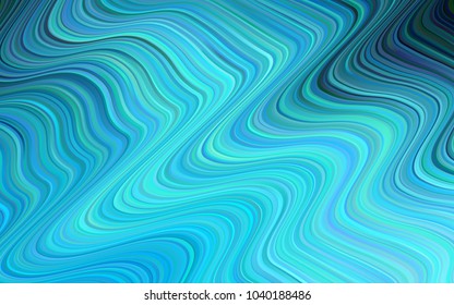 Light BLUE vector background with liquid shapes. Colorful abstract illustration with gradient lines. A completely new memphis design for your business.