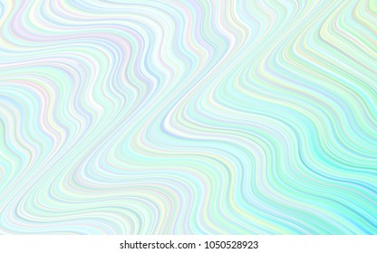 Light BLUE vector background with liquid shapes. Modern gradient abstract illustration with bandy lines. Memphis design for your web site.