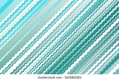 Light BLUE vector background with liquid shapes. Glitter abstract illustration with wry lines. The elegant pattern for brand book.